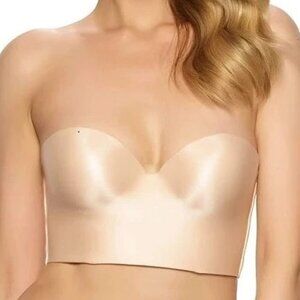 Felina Women's Essentials Longline Convertible Strapless Bra, Bare Nude, 32D